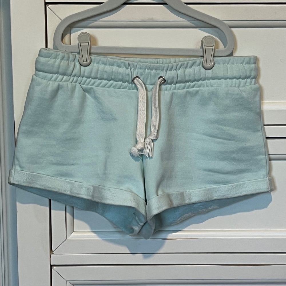 Ocean Drive 1” Inseam Light Blue Cotton Shorts